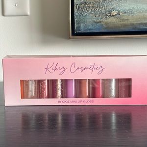 Kikiz Cosmeticz Mini Lip Gloss Set (10) - Brand New